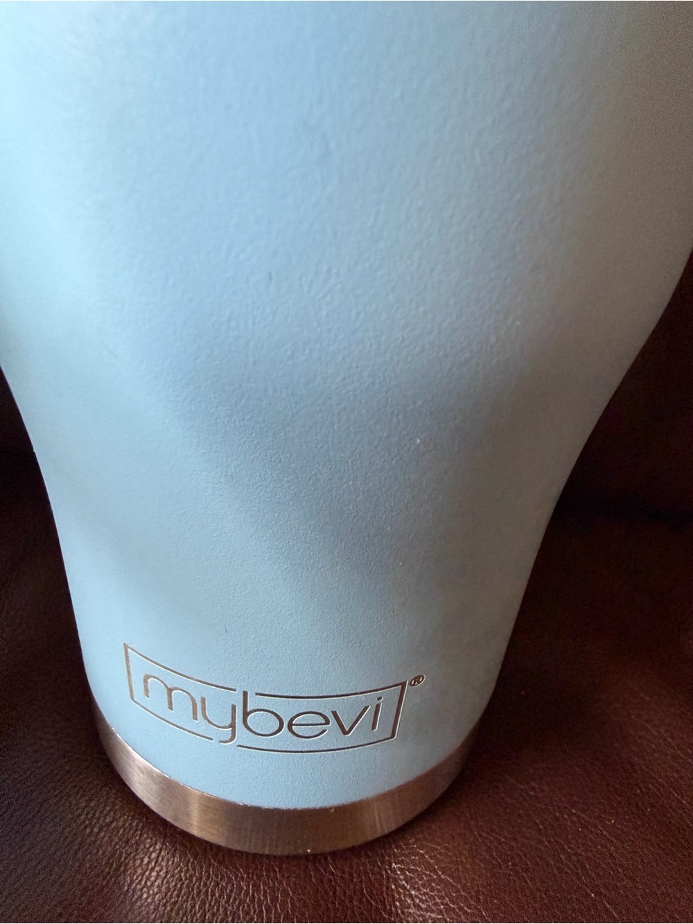 URI Light Blue 32 oz MyBevi Insulated Tumbler w/Lid, Straw, Topper & Handle NWOT - Picture 5 of 7